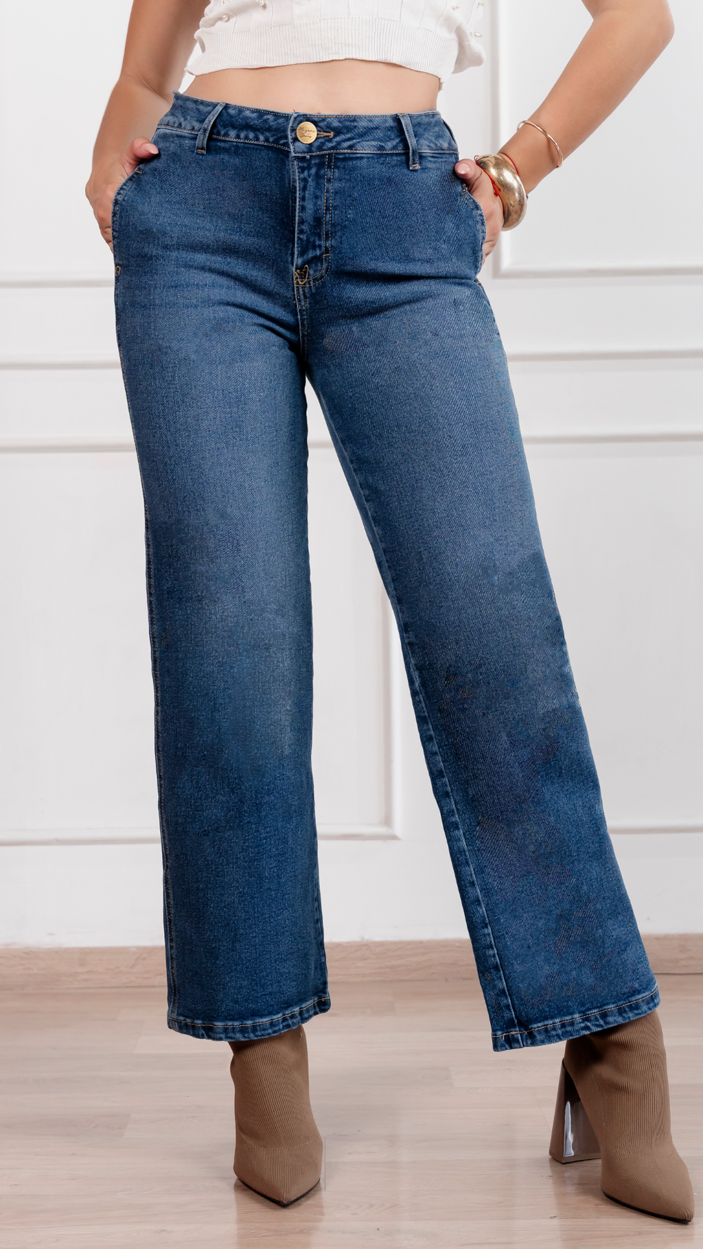 Pantalón Recto Maruy Oscuro
