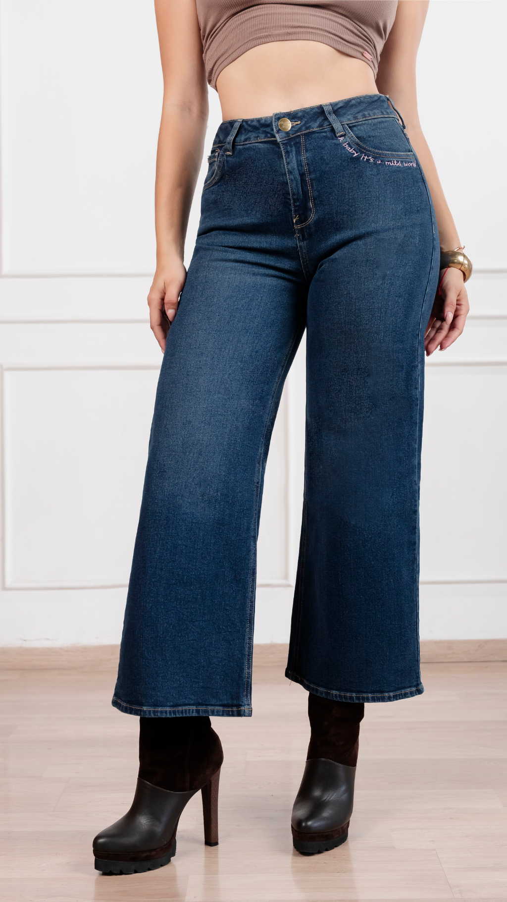 Pantalón Palazzo Oriana Oscuro