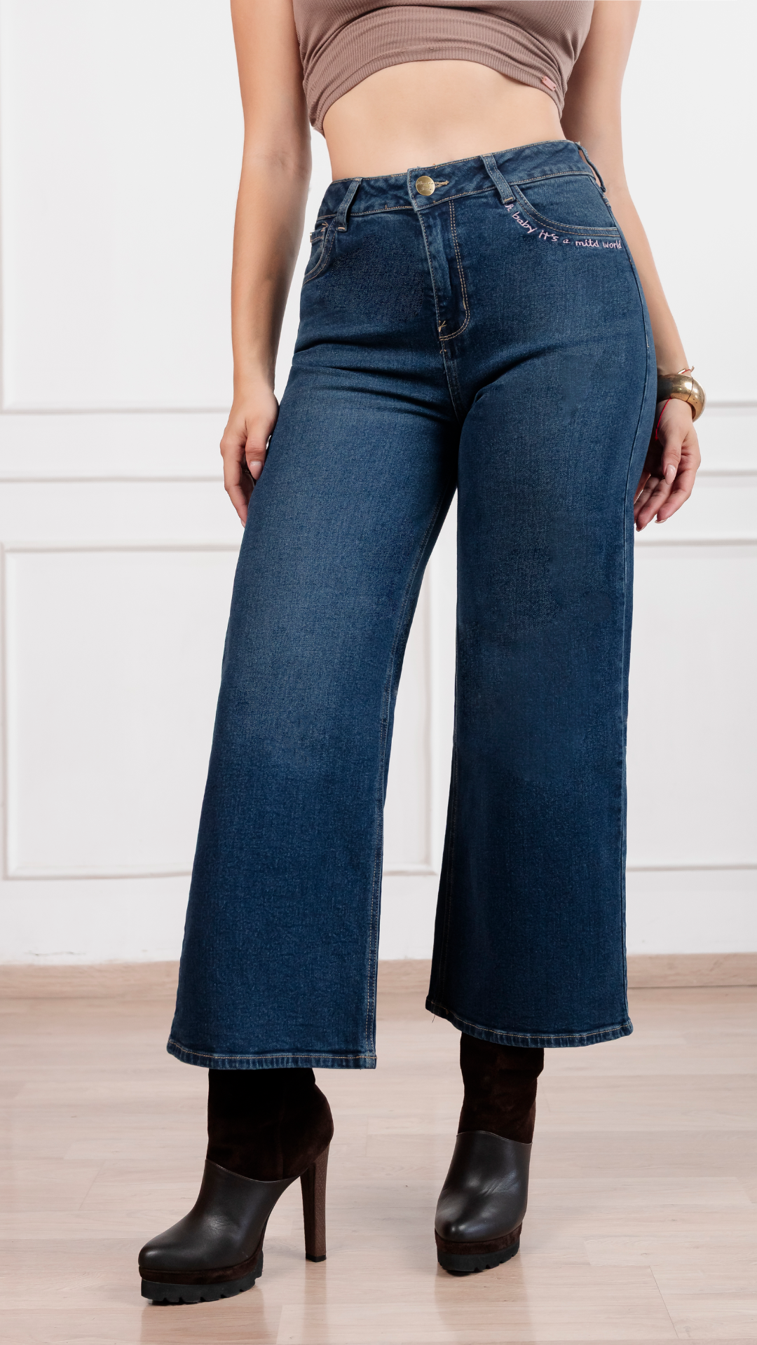 Pantalón Palazzo Oriana Oscuro