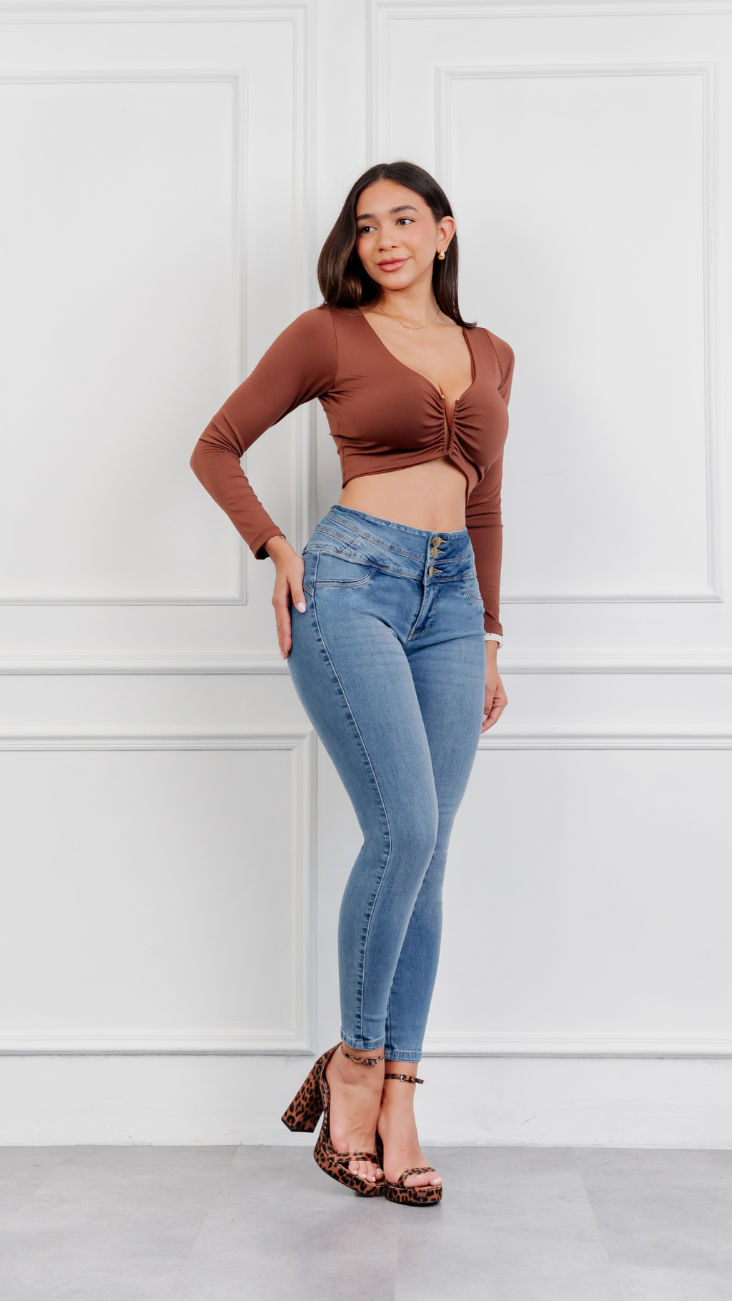 Skinny Sasha Azul claro