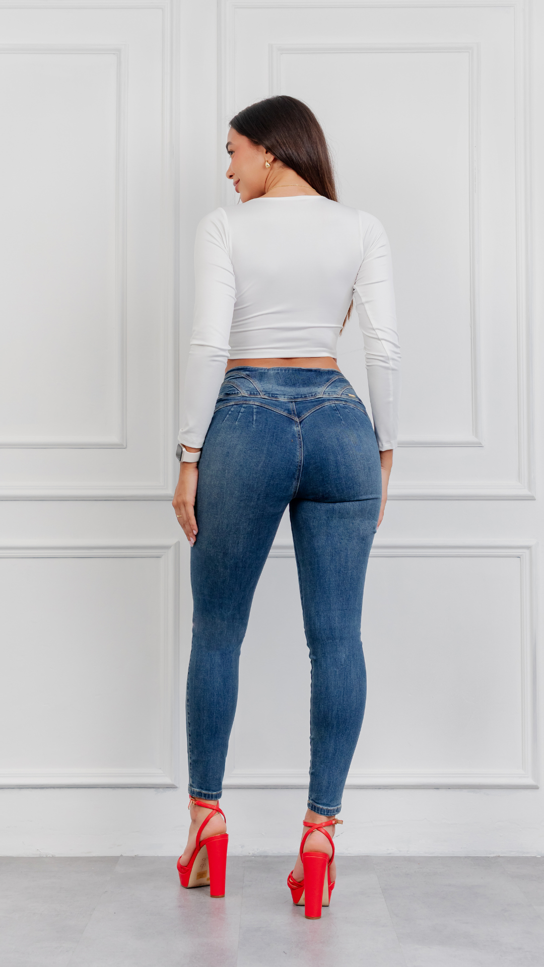 Skinny Sasha Azul oscuro